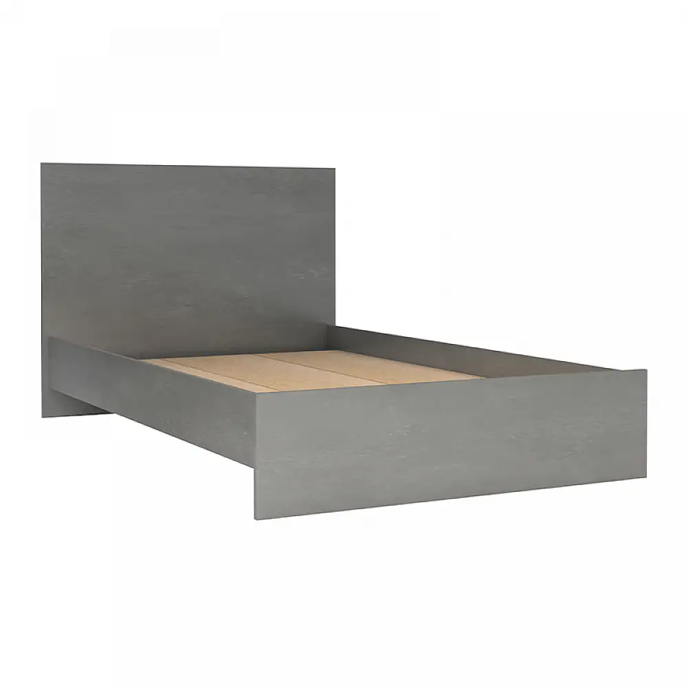 Κρεβάτι Troy Megapap χρώμα γκρι σκυροδέματος 120x200εκ. | GP028-0158,3