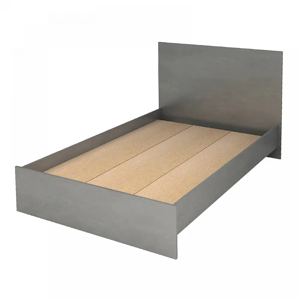 Κρεβάτι Troy Megapap χρώμα γκρι σκυροδέματος 120x200εκ. | GP028-0158,3