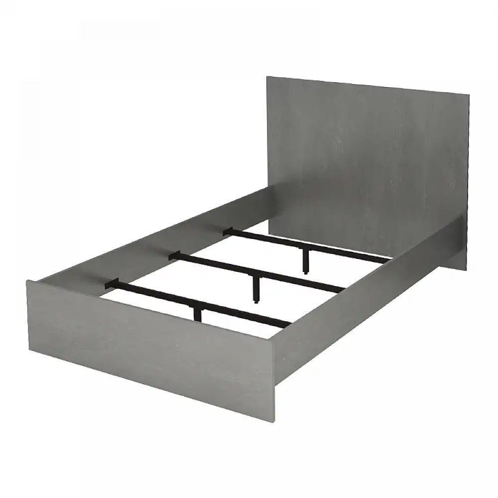 Κρεβάτι Troy Megapap χρώμα γκρι σκυροδέματος 120x200εκ. | GP028-0158,3