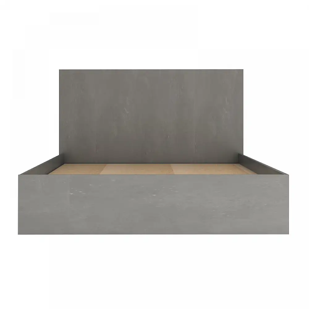 Κρεβάτι Troy Megapap χρώμα γκρι σκυροδέματος 140x190εκ. | GP028-0159,3