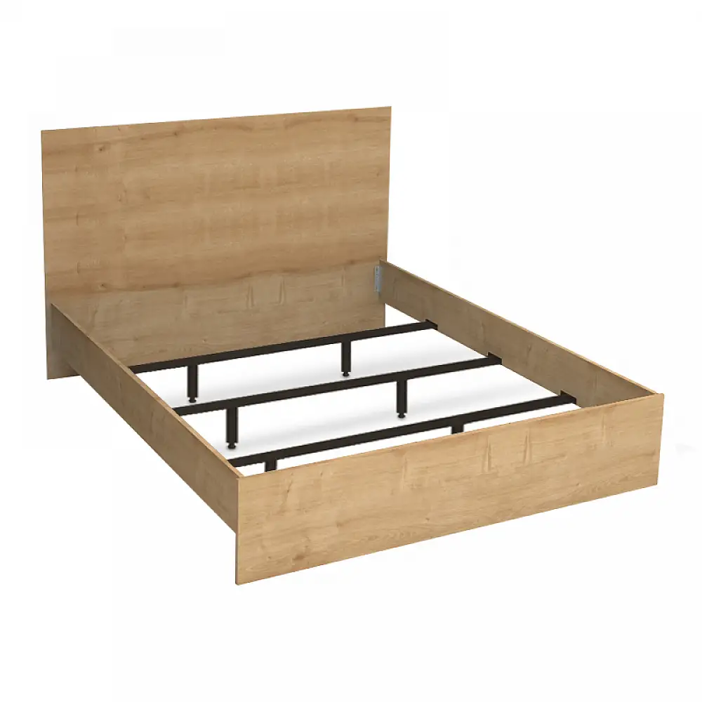 Κρεβάτι Troy Megapap χρώμα φυσικό οξιάς 150x200εκ. | GP028-0160,1