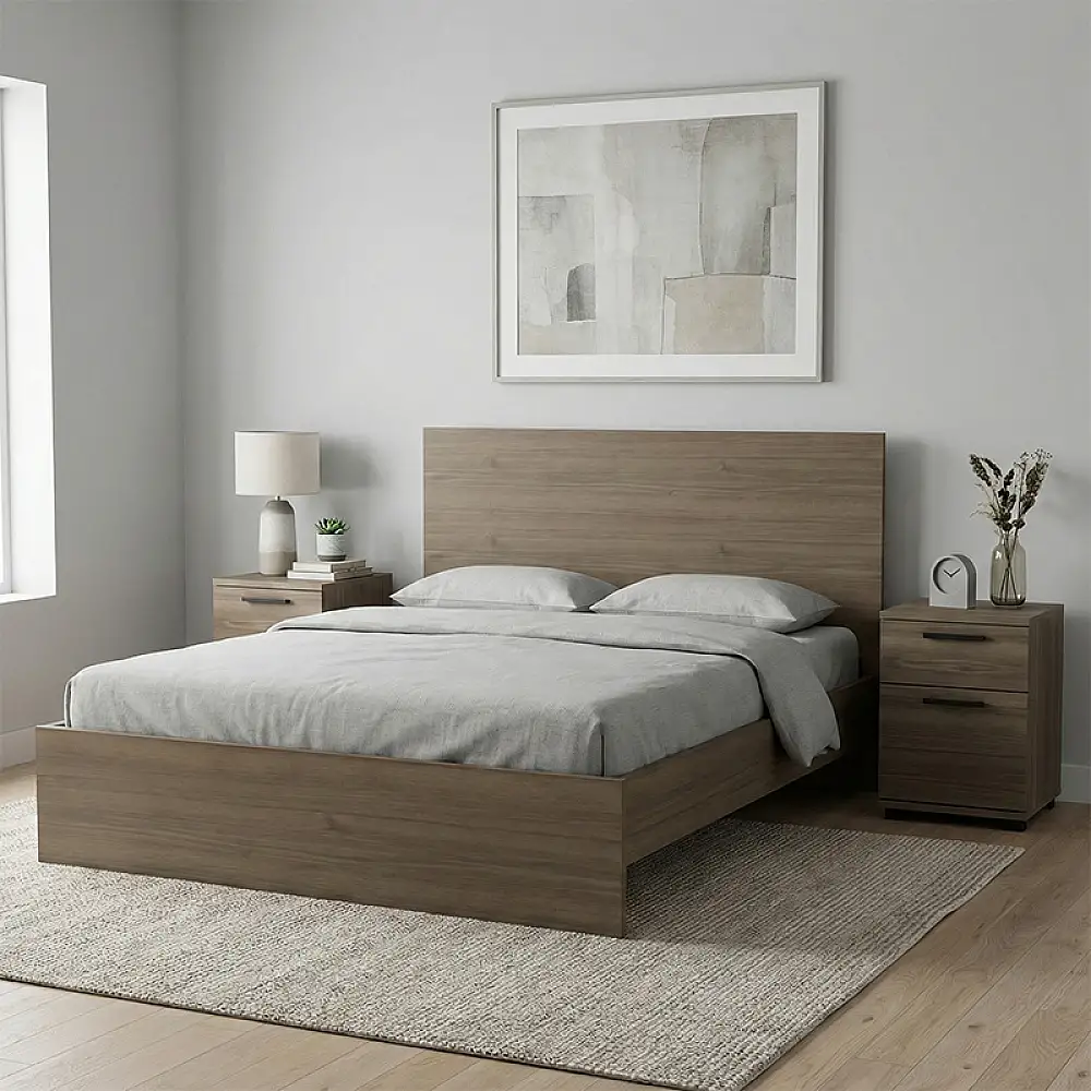 Κρεβάτι Troy Megapap χρώμα καρυδί 150x200εκ. | GP028-0160,2