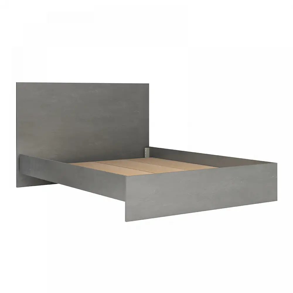 Κρεβάτι Troy Megapap χρώμα γκρι σκυροδέματος 150x200εκ. | GP028-0160,3