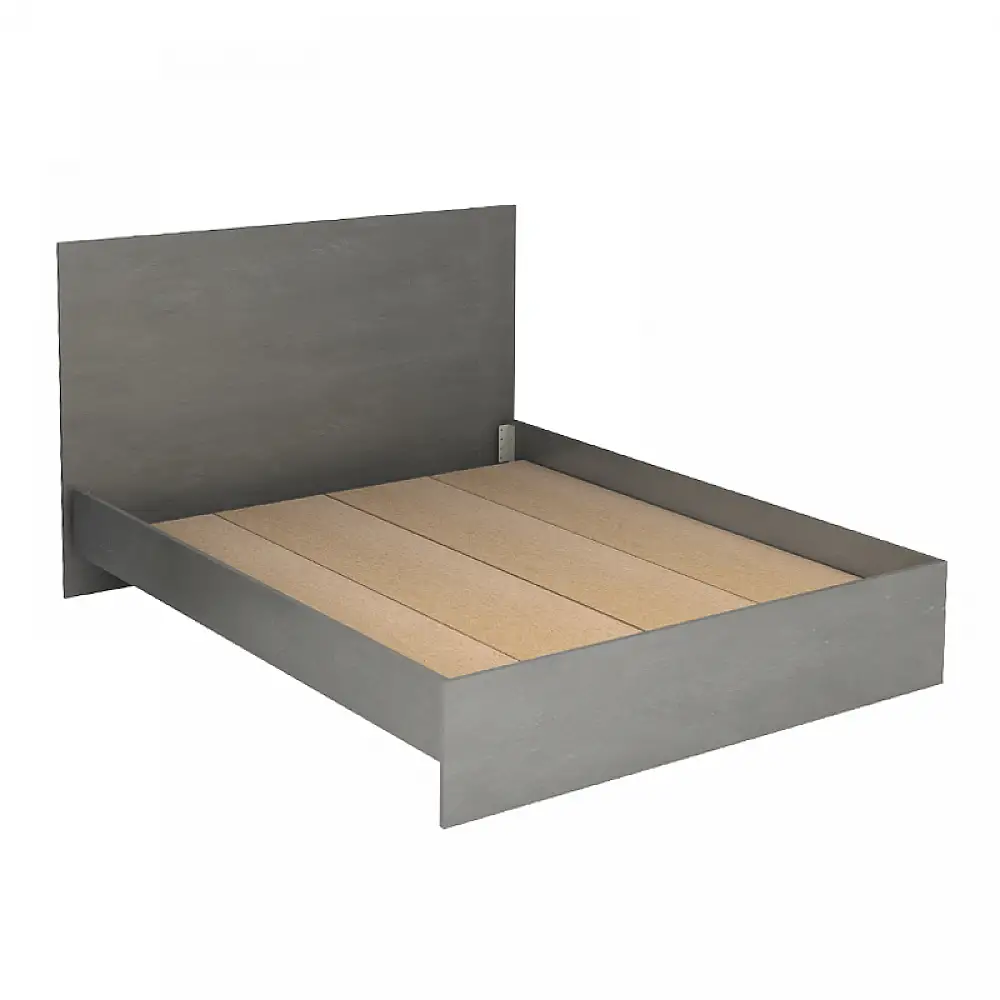 Κρεβάτι Troy Megapap χρώμα γκρι σκυροδέματος 150x200εκ. | GP028-0160,3