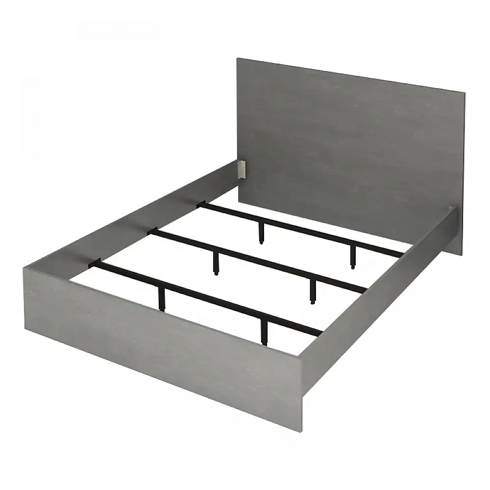 Κρεβάτι Troy Megapap χρώμα γκρι σκυροδέματος 150x200εκ. | GP028-0160,3