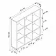 Βιβλιοθήκη Dokia Megapap χρώμα λευκό 88,4x19,8x100,3εκ. | GP028-0161,1