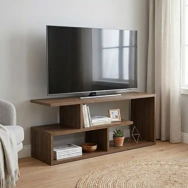 Έπιπλο τηλεόρασης Forever Megapap χρώμα καρυδί 100x30x40cm. | GP028-0168,3