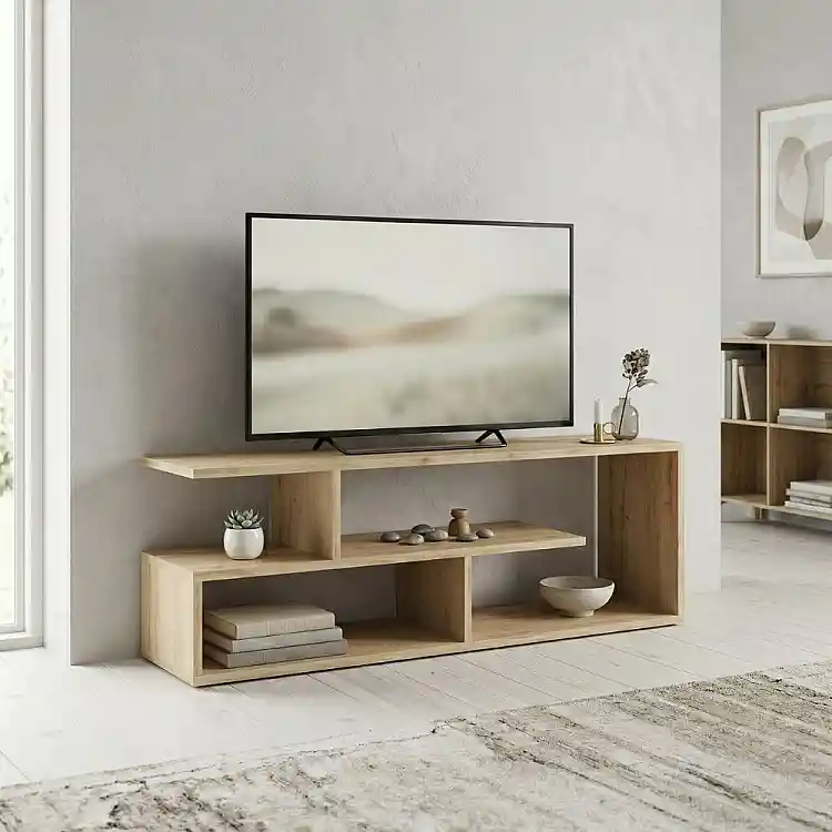 Έπιπλο τηλεόρασης Forever Megapap χρώμα φυσικό οξιάς 120x30x40cm. | GP028-0169,2
