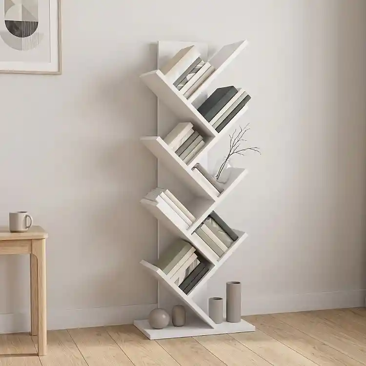 Βιβλιοθήκη Maxy Megapap χρώμα λευκό 45x26,4x120εκ. | GP028-0172,1
