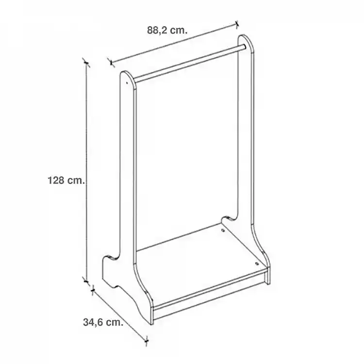 Έπιπλο εισόδου Glimer Megapap χρώμα φυσικό οξιάς 88,2x34,6x128εκ. | GP028-0175,2