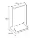 Έπιπλο εισόδου Glimer Megapap χρώμα φυσικό οξιάς 88,2x34,6x128εκ. | GP028-0175,2