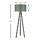 Φωτιστικό δαπέδου Rosling Megapap Mdf/ύφασμα Pvc χρώμα καρυδί/κυπαρισσί 38x21x140εκ. Φωτιστικό δαπέδου Rosling Megapap Mdf/ύφασμα Pvc χρώμα καρυδί/κυπαρισσί 38x21x140εκ.