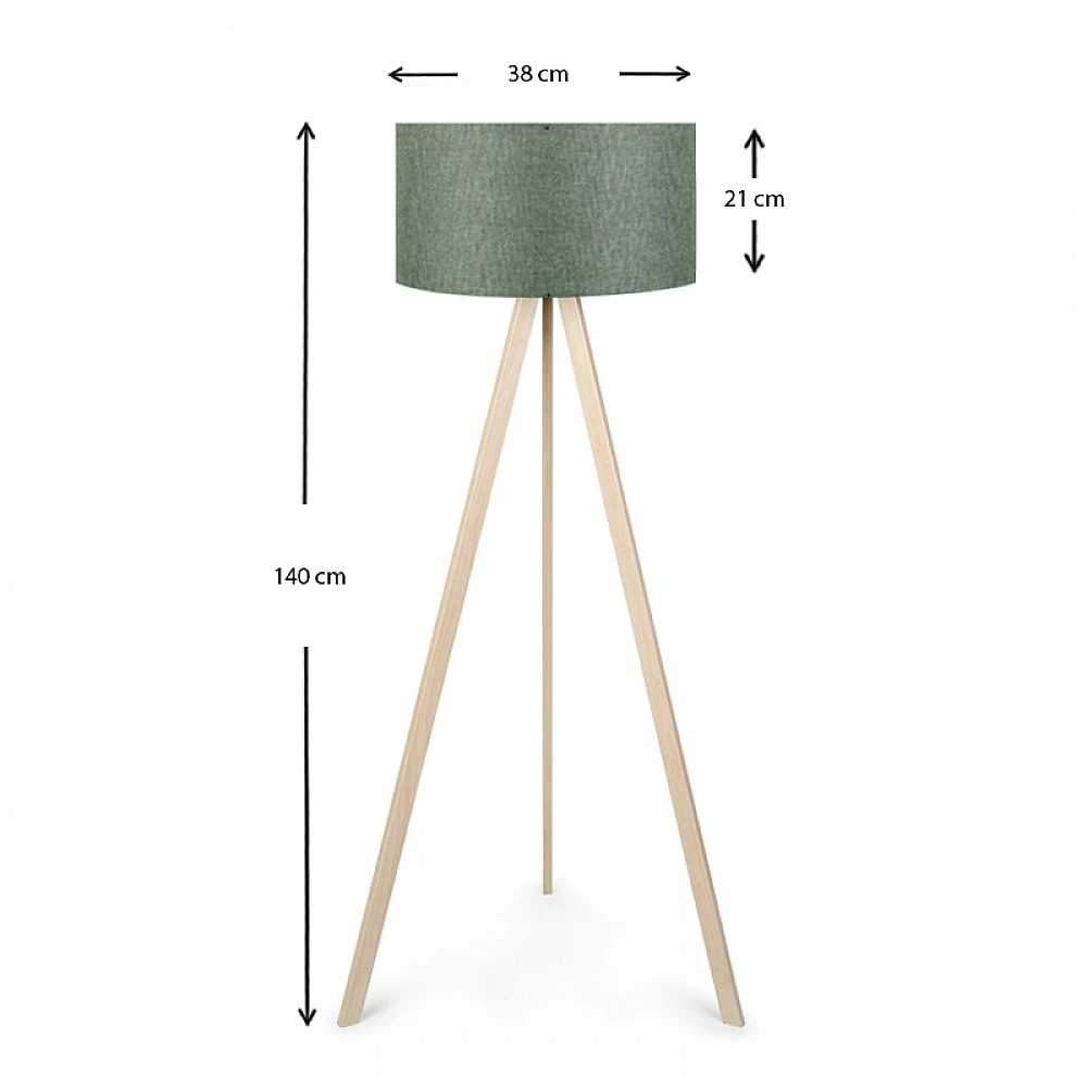 Φωτιστικό δαπέδου Rosling Megapap Mdf/ύφασμα Pvc χρώμα φυσικό/χακί 38x38x140εκ. Φωτιστικό δαπέδου Rosling Megapap Mdf/ύφασμα Pvc χρώμα φυσικό/χακί 38x38x140εκ.