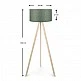 Φωτιστικό δαπέδου Rosling Megapap Mdf/ύφασμα Pvc χρώμα φυσικό/χακί 38x38x140εκ. Φωτιστικό δαπέδου Rosling Megapap Mdf/ύφασμα Pvc χρώμα φυσικό/χακί 38x38x140εκ.