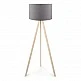 Φωτιστικό δαπέδου Rosling Megapap Mdf/ύφασμα Pvc χρώμα φυσικό/ανθρακί 38x21x140εκ. Φωτιστικό δαπέδου Rosling Megapap Mdf/ύφασμα Pvc χρώμα φυσικό/ανθρακί 38x21x140εκ.