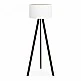 Φωτιστικό δαπέδου Rosling Megapap Mdf/ύφασμα Pvc χρώμα μαύρο - λευκό 38x38x140εκ. Φωτιστικό δαπέδου Rosling Megapap Mdf/ύφασμα Pvc χρώμα μαύρο - λευκό 38x38x140εκ.