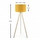 Φωτιστικό δαπέδου Rosling Megapap Mdf/ύφασμα Pvc χρώμα φυσικό/κροκί 38x21x140εκ. Φωτιστικό δαπέδου Rosling Megapap Mdf/ύφασμα Pvc χρώμα φυσικό/κροκί 38x21x140εκ.