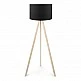 Φωτιστικό δαπέδου Rosling Megapap Mdf/ύφασμα Pvc χρώμα φυσικό/μαύρο 38x21x140εκ. Φωτιστικό δαπέδου Rosling Megapap Mdf/ύφασμα Pvc χρώμα φυσικό/μαύρο 38x21x140εκ.