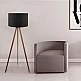 Φωτιστικό δαπέδου Rosling Megapap Mdf/ύφασμα Pvc χρωμα καρυδί/μαύρο 38x21x140εκ. Φωτιστικό δαπέδου Rosling Megapap Mdf/ύφασμα Pvc χρωμα καρυδί/μαύρο 38x21x140εκ.