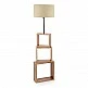 Φωτιστικό δαπέδου Claude Megapap Mdf/fabric Pvc χρώμα καφέ/μπεζ 37x20x140εκ. Φωτιστικό δαπέδου Claude Megapap Mdf/fabric Pvc χρώμα καφέ/μπεζ 37x20x140εκ.