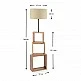 Φωτιστικό δαπέδου Claude Megapap Mdf/fabric Pvc χρώμα καφέ/μπεζ 37x20x140εκ. Φωτιστικό δαπέδου Claude Megapap Mdf/fabric Pvc χρώμα καφέ/μπεζ 37x20x140εκ.
