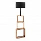 Φωτιστικό δαπέδου Claude Megapap Mdf/fabric Pvc χρώμα καφέ/μαύρο 37x20x140εκ. Φωτιστικό δαπέδου Claude Megapap Mdf/fabric Pvc χρώμα καφέ/μαύρο 37x20x140εκ.