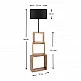 Φωτιστικό δαπέδου Claude Megapap Mdf/fabric Pvc χρώμα καφέ/μαύρο 37x20x140εκ. Φωτιστικό δαπέδου Claude Megapap Mdf/fabric Pvc χρώμα καφέ/μαύρο 37x20x140εκ.