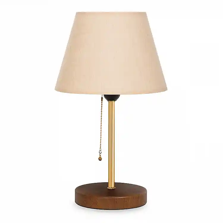 Φωτιστικό επιτραπέζιο Tipton Megapap μέταλλο/πλαστικό/Mdf χρώμα μπεζ/χρυσό/καφέ 22x14x40εκ. | GP029-0019,1