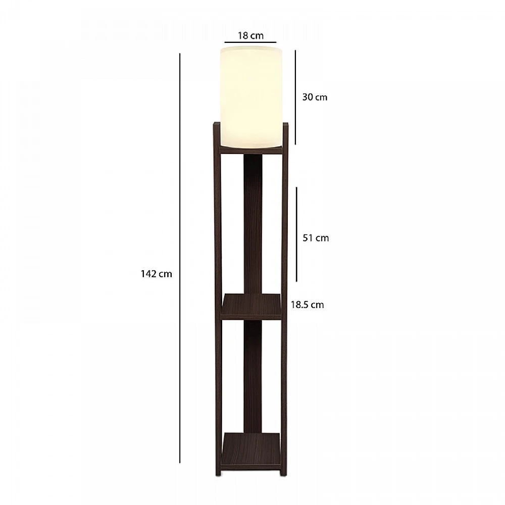 Φωτιστικό δαπέδου Verma I Megapap E27 Mdf/ύφασμα Pvc χρώμα wenge - κρεμ 18,5x18,5x142εκ. Φωτιστικό δαπέδου Verma I Megapap E27 Mdf/ύφασμα Pvc χρώμα wenge - κρεμ 18,5x18,5x142εκ.