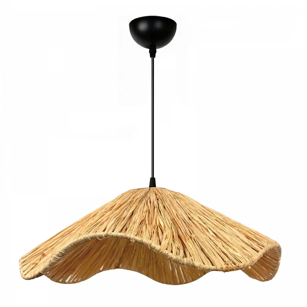 Φωτιστικό οροφής Miro Megapap E27 wicker μονόφωτο χρώμα φυσικό Ø50x100εκ. | GP029-0166,1