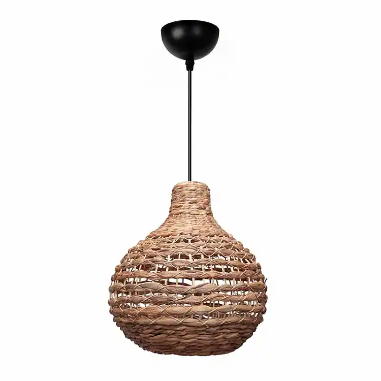 Φωτιστικό οροφής Faya Megapap E27 wicker μονόφωτο χρώμα φυσικό Ø46x100εκ. | GP029-0167,1