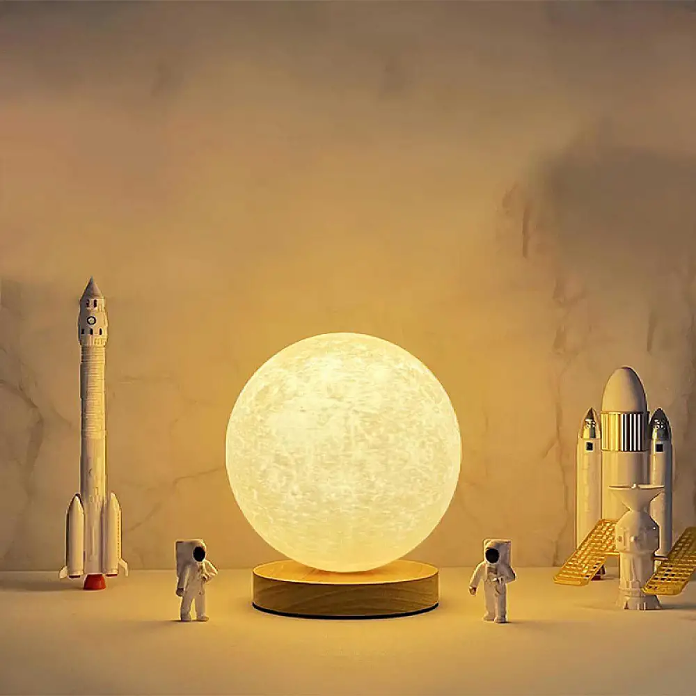 Φωτιστικό επιτραπέζιο Lumo Megapap E14 ξύλινο - Pvc χρώμα φυσικό - κρεμ Ø12x17εκ. | GP029-0180,1