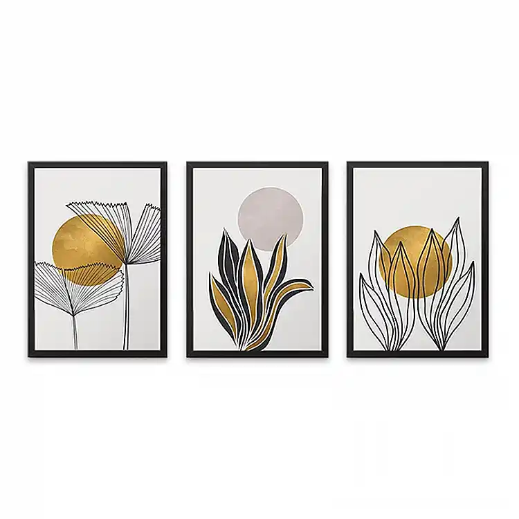 Πίνακας "Plants" Megapap 3 τμχ. σε πλαίσιο 35x45x2εκ. - GP033-0008