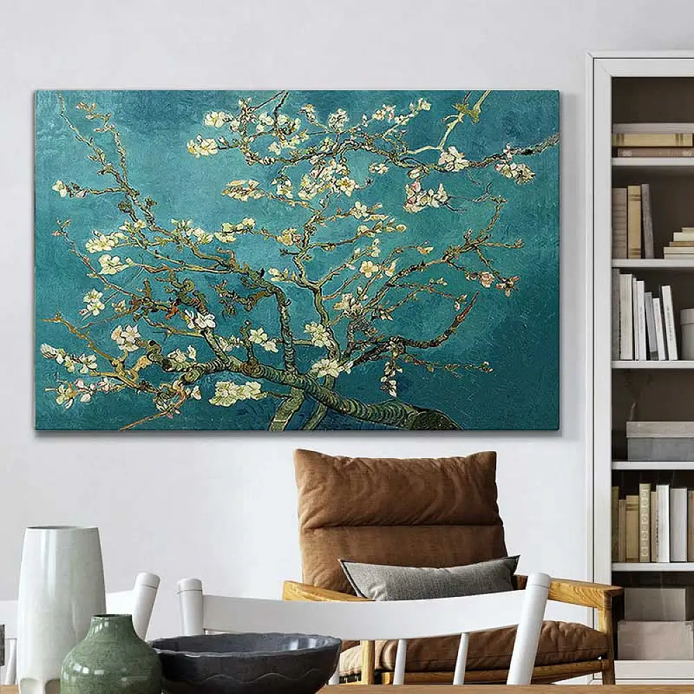 Πίνακας σε καμβά "Blooming Flowers" Megapap ψηφιακής εκτύπωσης 140x100x3εκ. | GP033-0071