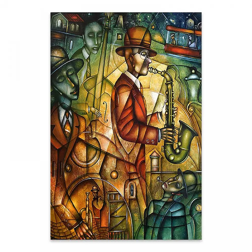 Πίνακας σε καμβά "Street Artists" Megapap ψηφιακής εκτύπωσης 50x75x3εκ. - GP033-0077
