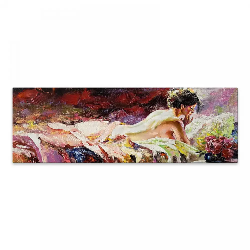 Πίνακας σε καμβά "Naked Girl" Megapap ψηφιακής εκτύπωσης 120x40x3εκ. - GP033-0097