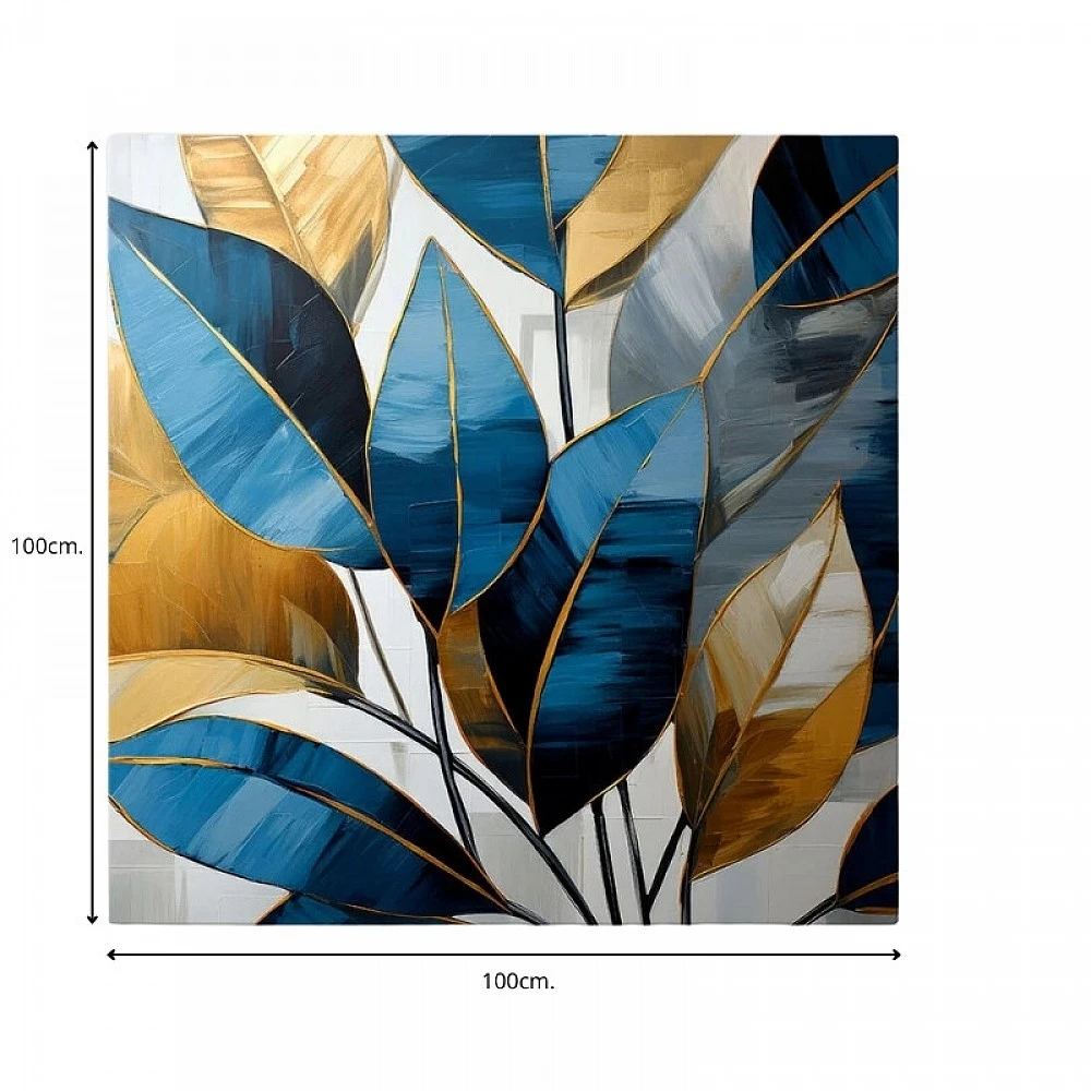 Πίνακας σε καμβά "Botanical Leaves" Megapap ψηφιακής εκτύπωσης 100x100x3εκ. Πίνακας σε καμβά "Botanical Leaves" Megapap ψηφιακής εκτύπωσης 100x100x3εκ.