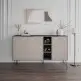 Μπουφές Clara Megapap χρώμα ανθρακί - ανοιχτή μόκα 142x35,6x83εκ. Μπουφές Clara Megapap χρώμα ανθρακί - ανοιχτή μόκα 142x35,6x83εκ.