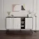 Μπουφές Clara Megapap χρώμα γκρι ρετρό - λευκό αντικέ 142x35,6x83εκ. Μπουφές Clara Megapap χρώμα γκρι ρετρό - λευκό αντικέ 142x35,6x83εκ.