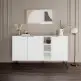 Μπουφές Clara Megapap χρώμα λευκό 142x35,6x83εκ. Μπουφές Clara Megapap χρώμα λευκό 142x35,6x83εκ.
