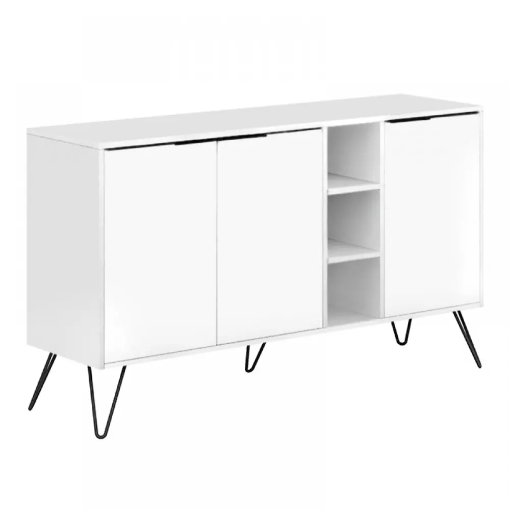 Μπουφές Clara Megapap χρώμα λευκό 142x35,6x83εκ. Μπουφές Clara Megapap χρώμα λευκό 142x35,6x83εκ.