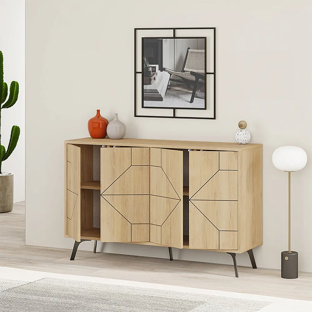 Μπουφές Dune Megapap χρώμα φυσικό οξιάς 123x35x77,4εκ. Μπουφές Dune Megapap χρώμα φυσικό οξιάς 123x35x77,4εκ.