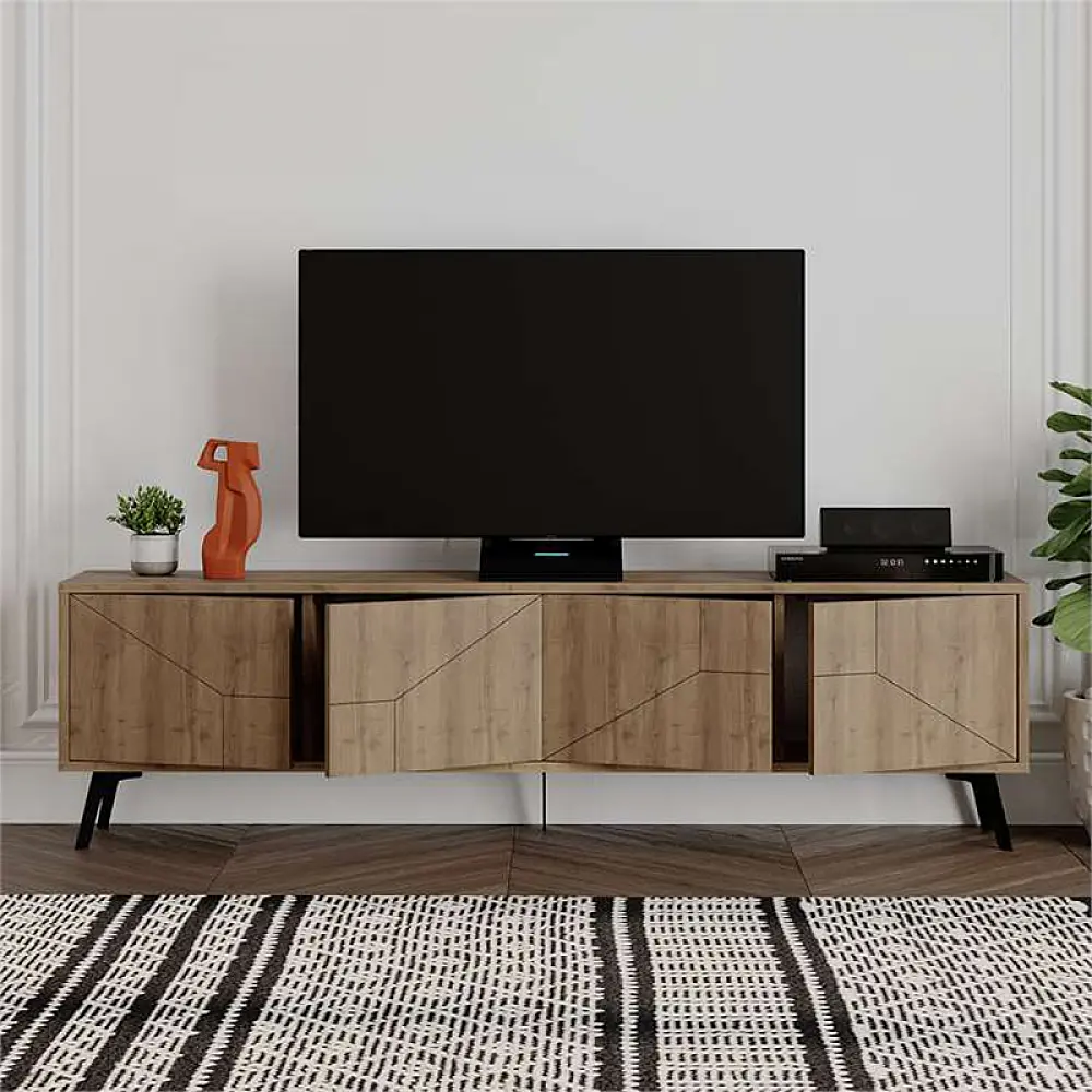 Έπιπλο τηλεόρασης Dune Megapap χρώμα ανοιχτό καρυδί 180x29,6x50εκ. - GP037-0009,4