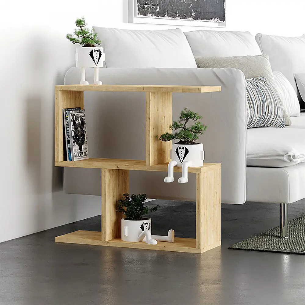 Βοηθητικό τραπεζάκι Homemania Megapap χρώμα φυσικό οξιάς 60x20x60εκ. - GP037-0018,1