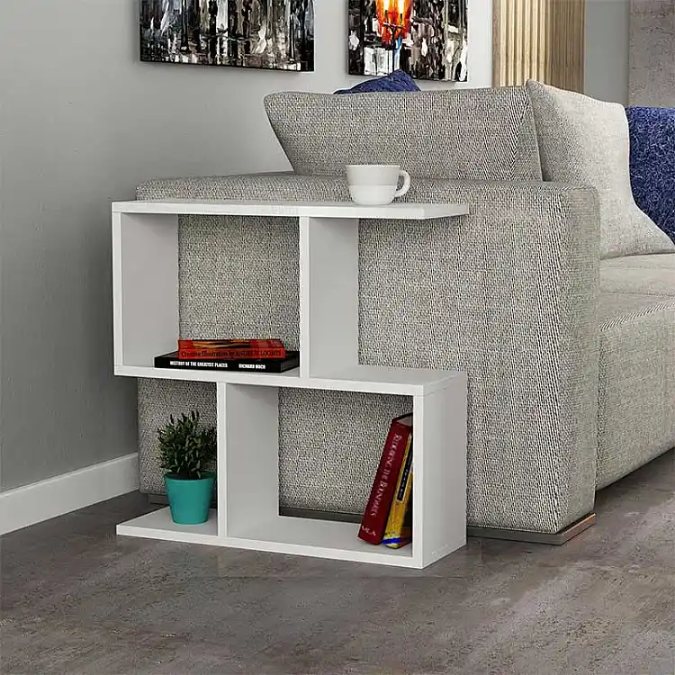 Τραπεζάκι βοηθητικό Homemania Megapap χρώμα λευκό 60x20x60εκ. | GP037-0018,3
