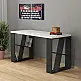 Γραφείο εργασίας Honey Megapap χρώμα λευκό - ανθρακί 137x60x75εκ Γραφείο εργασίας Honey Megapap χρώμα λευκό - ανθρακί 137x60x75εκ