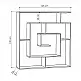 Βιβλιοθήκη Labirent Megapap χρώμα λευκό 125x22x129εκ. - GP037-0022,2 Βιβλιοθήκη Labirent Megapap χρώμα λευκό 125x22x129εκ. - GP037-0022,2
