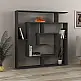 Βιβλιοθήκη Labirent Megapap χρώμα ανθρακί 125x22x129εκ. - GP037-0022,3