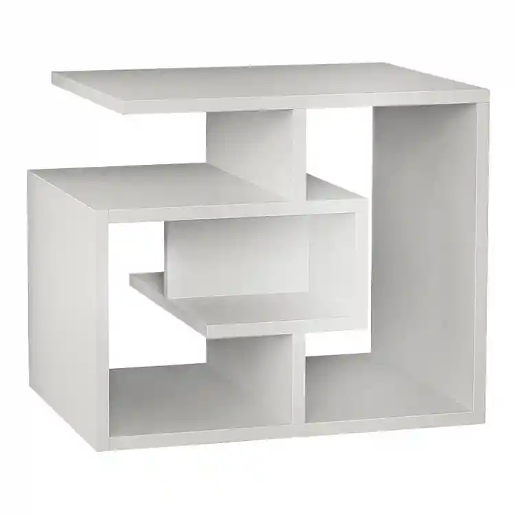 Τραπεζάκι βοηθητικό Labirent Megapap Megapap χρώμα λευκό 54x40x45εκ. | GP037-0023,2