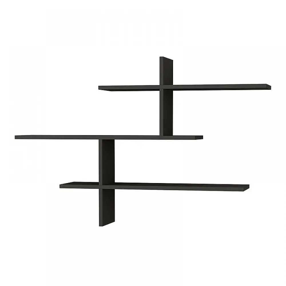 Ραφιέρα τοίχου Leo Megapap χρώμα ανθρακί 123x22x80εκ. Ραφιέρα τοίχου Leo Megapap χρώμα ανθρακί 123x22x80εκ.